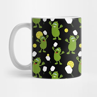 Cute Pickleball Player Pickles Pattern Mug